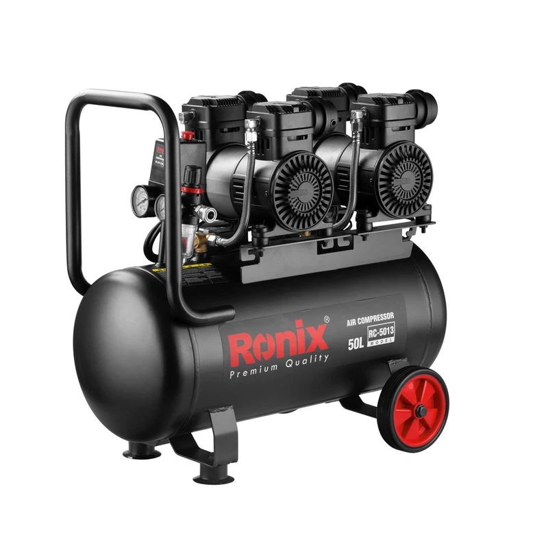 کمپرسور 2 سیلندر 50 لیتری بیصدای رونیکس مدل RC-5013